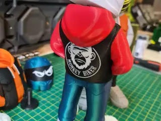 Bobblehead Biker Buddy Desktop Urban Monkey Biker Motorcycle