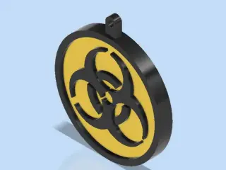 HAZARD Logo Keychain