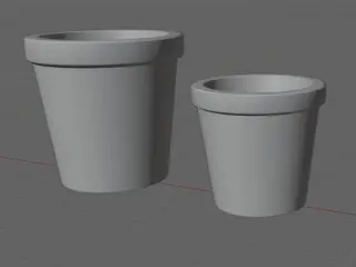 Dollhouse flower pot