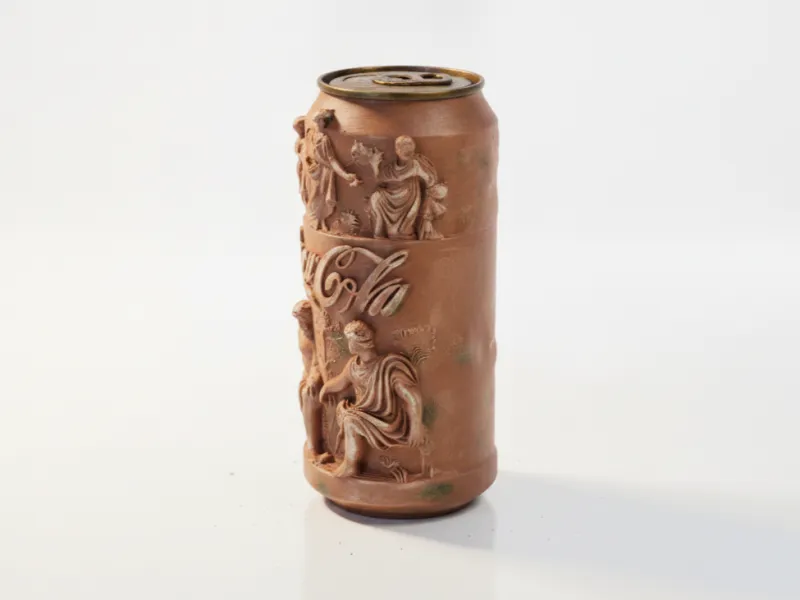 コカ・コーラ レリーフ彫刻 デコラティブ 3Dプリント可能