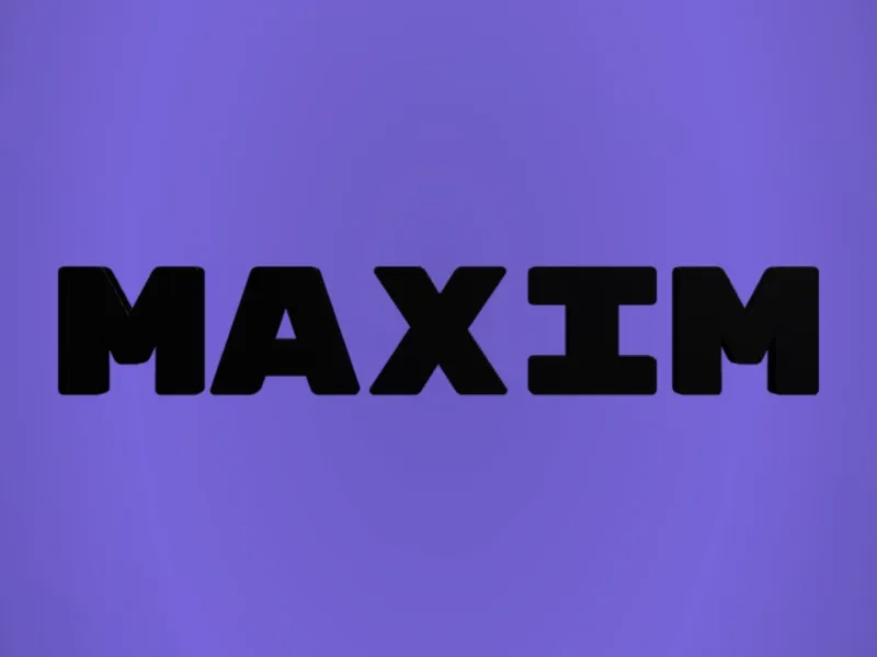 Maxim Namensschild