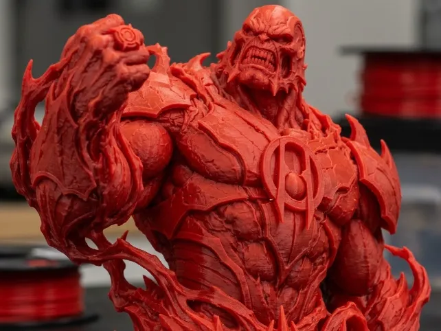 Busto Titanico della Rabbia di Atrocitus delle Lanterne Rosse (Stampa Facile)