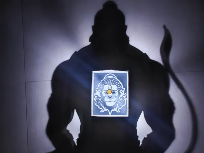 Hanuman ji Schattenlampe