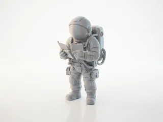 Astronaut Figurine Space Explorer 3D Printable