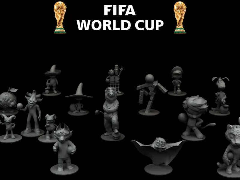 Miniaturas - FIFA World Cup Mascotas
