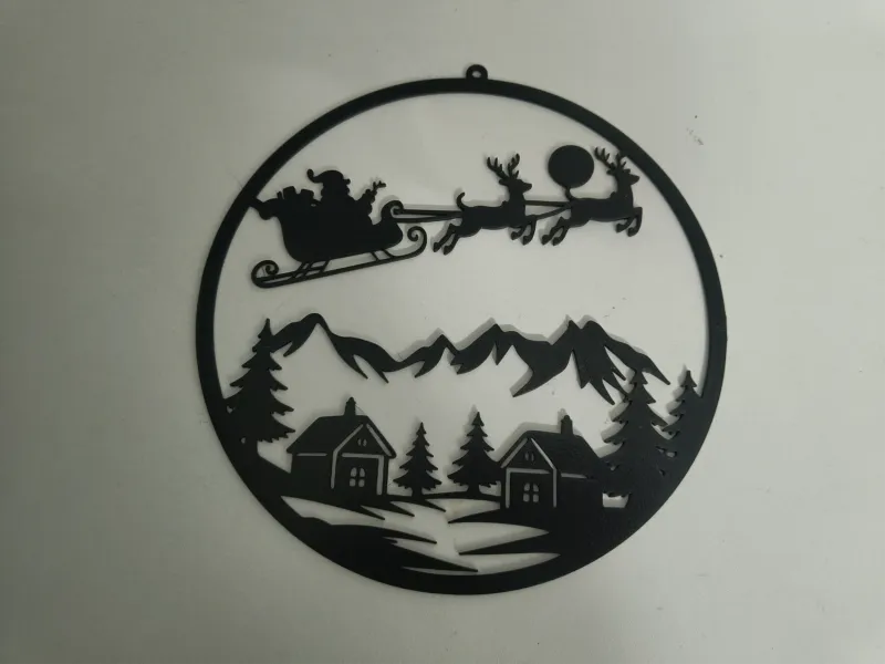 2D-Weihnachtswandkunst