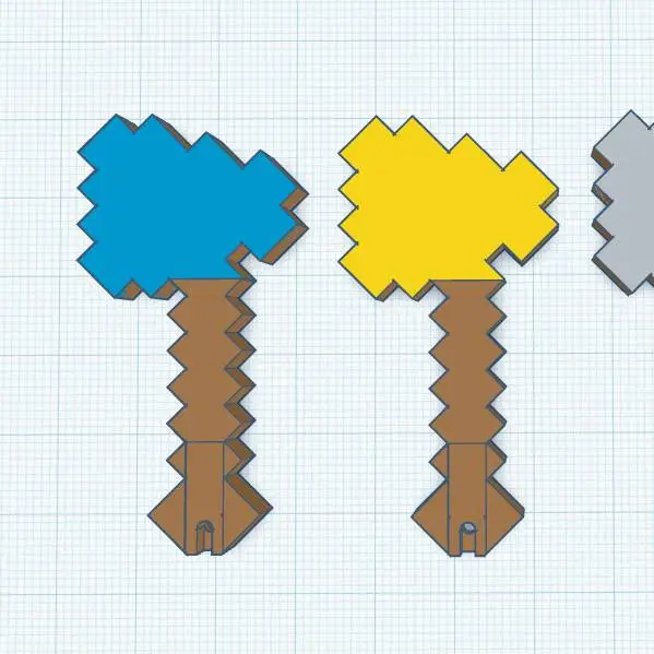 Minecraft Balta Anahtarlık