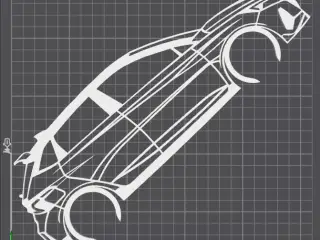 Hyundai İ20 N - Silhouette Wall Decoration