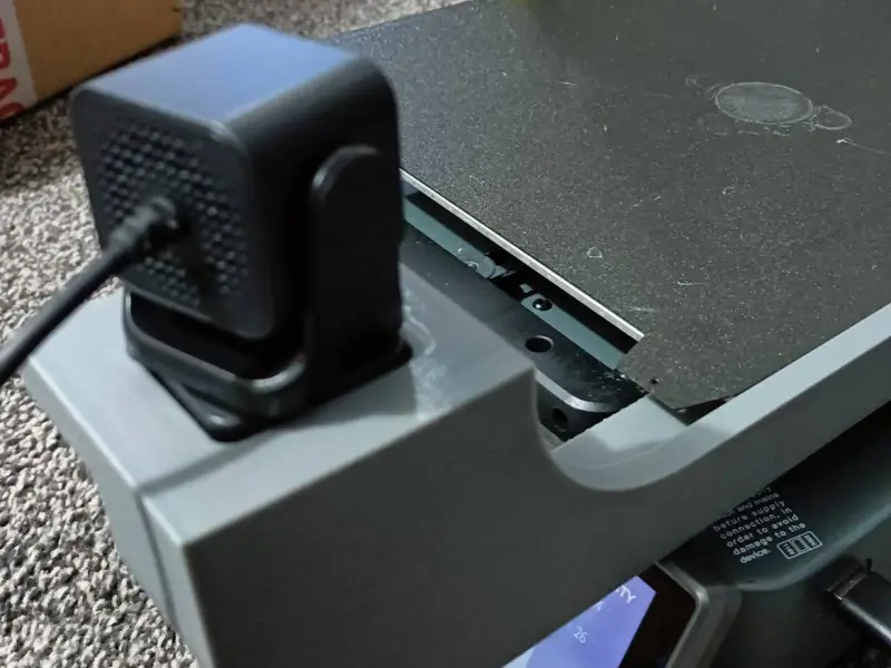 Ender 3 v3 coreXZ bed mounted Nebula camera mount