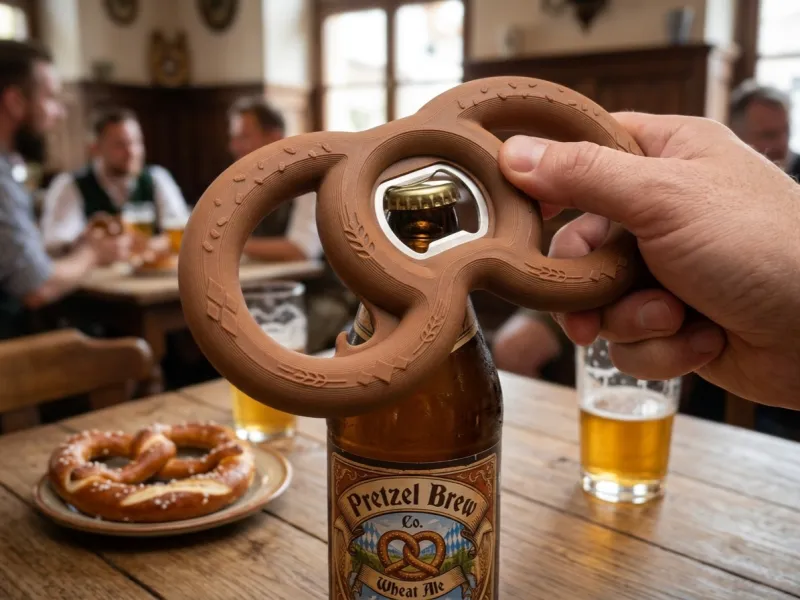 Abrebotellas Pretzel Decorativo