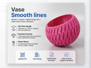 Vase smooth lines