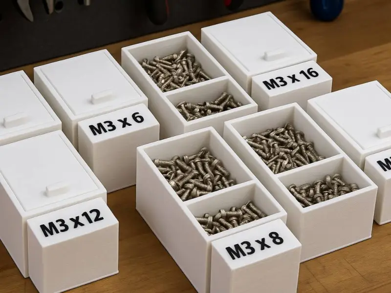 Boîte de rangement modulaire pour vis