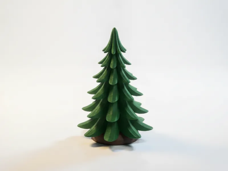 Abstract Pine Tree Decorative Sculpture 3D Printable