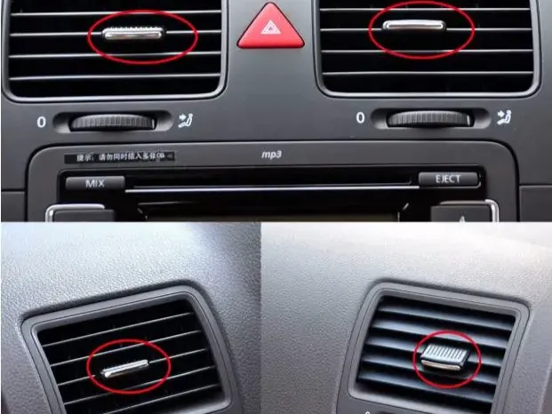 bouton de ventilation Golf 5/6