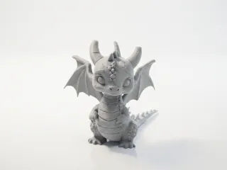 Cute Dragon Figurine Chibi Fantasy 3D Printable