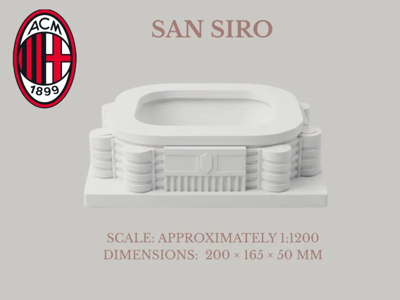 San Siro - 1:1200 Scale Stadium 3D Model