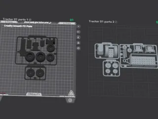 Tractor 01 with trailer Kit Card No AMS