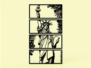 Remarkable Landmark Building Silhouette Art Wall Frame