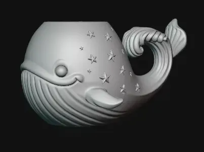 Moon Whale Mug