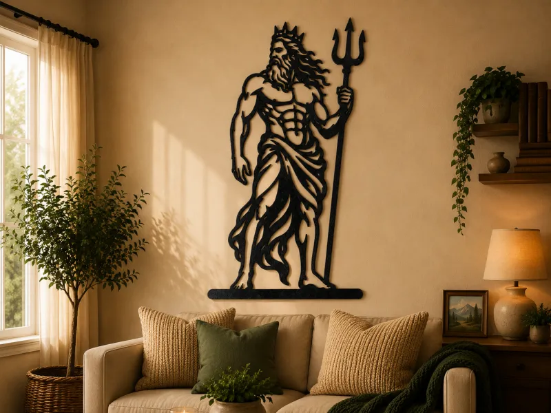 Poseidon Greek God 2D Wall Art
