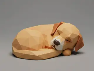 Dog Low Poly