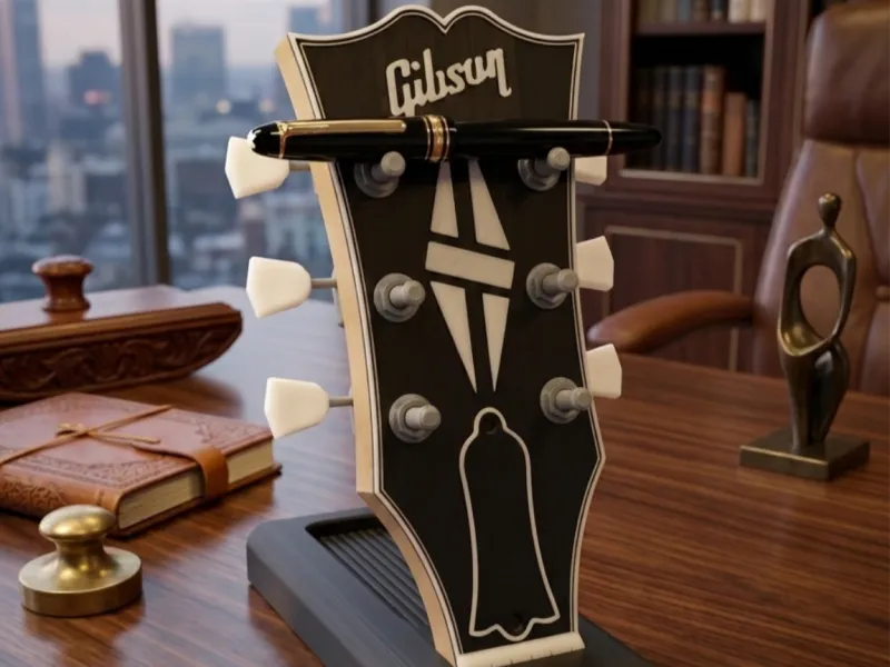 Gibson Les Paul Custom Headstock - Pen Holder - V1