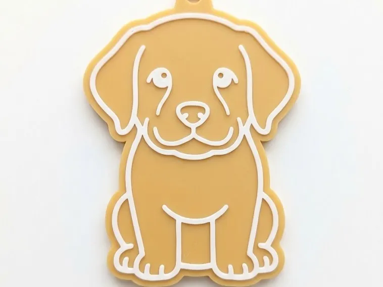 可愛い子犬のキーチェーン