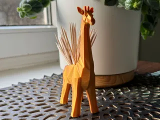 Giraffe toothpick holder