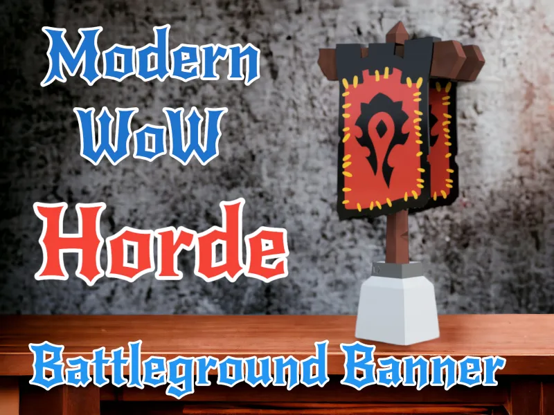 Modern WoW Horde Battleground Banner