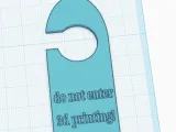 Do not enter 3d printing sign-0