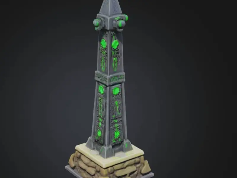 Necron obelisk game rpg