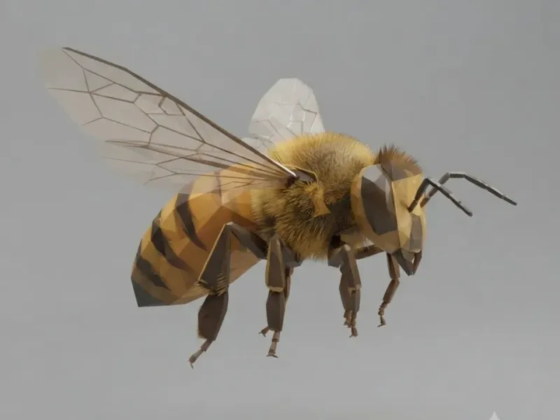 Abeille Low Poly