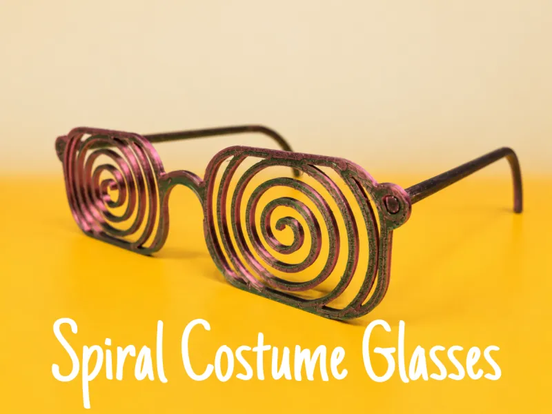 Spiral Costume Glasses