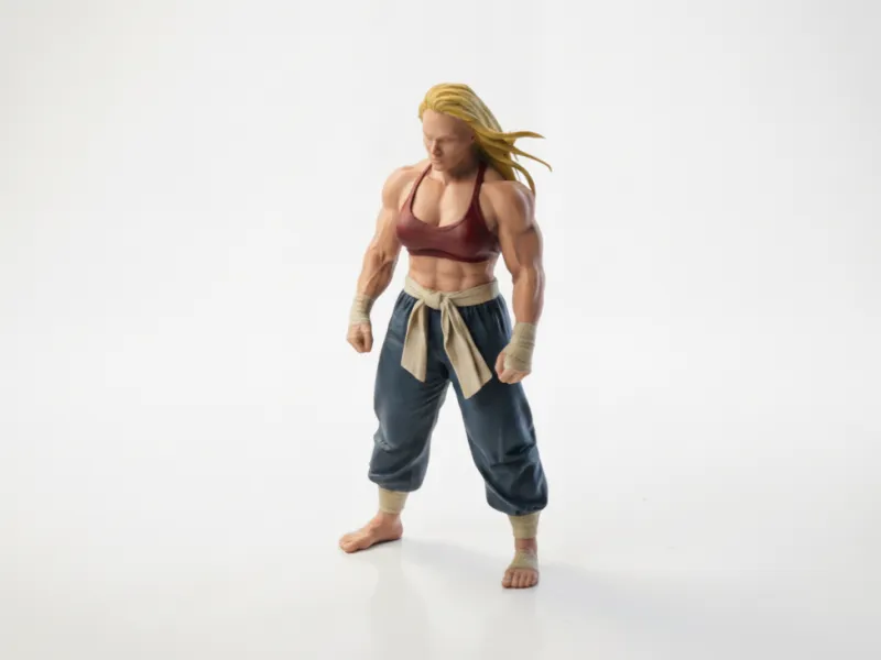 超强力女战士手办3D打印模型