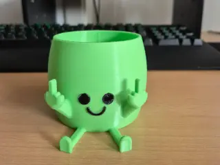 Middle Finger Happy Pot