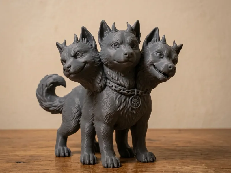 Spooky Series 3 headed Cerberus puppy