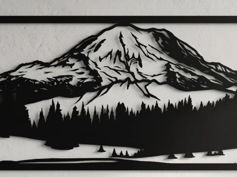 Silhueta do Monte Rainier