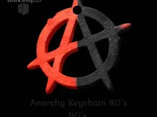 Anarchy keychain the 80s/90s from the WorkShop3D archives.