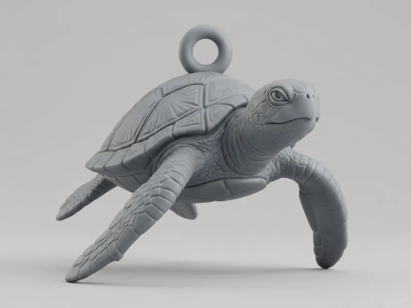 Key Chain design Sea Turtle