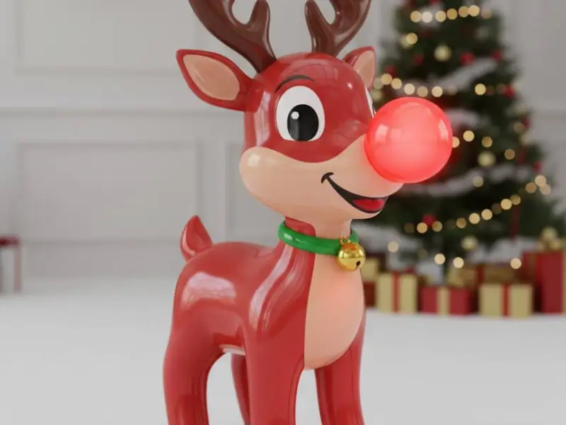 Christmas Deer Rudolph Minimalistic decoration