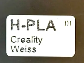 Filament sample and label / Filamentmuster und -Label