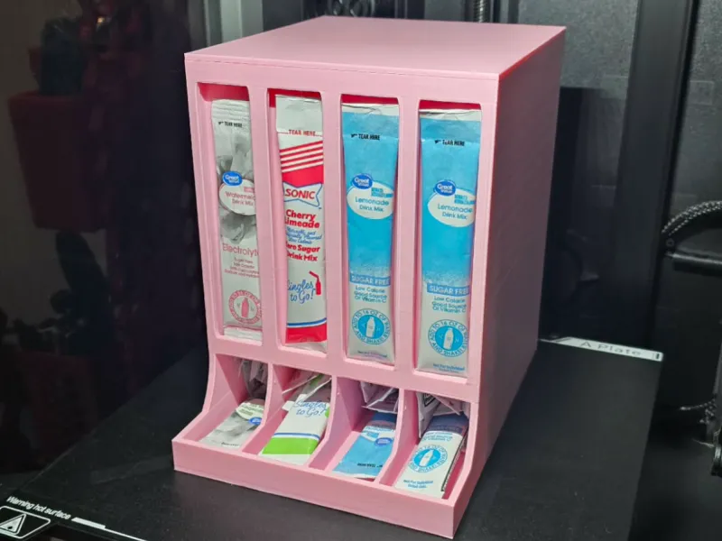 4 Bay Drink Packet Dispenser Project