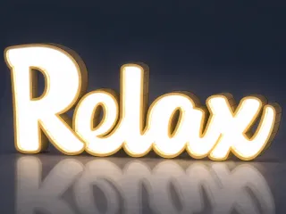Relax Led Sign