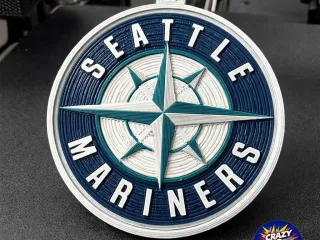 Seattle Mariners Logo Keychain