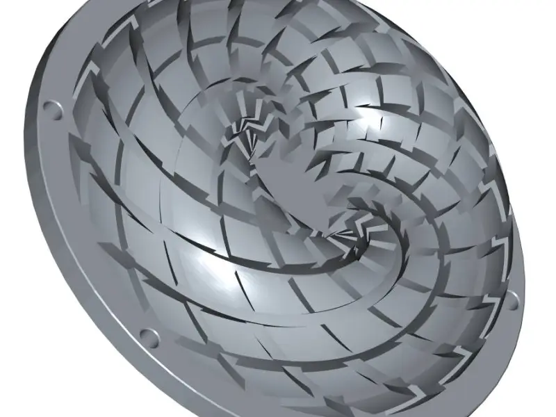 Rodin Coil TORUS .STL 200mm. x 98mm. Diameter Coil | Drawing