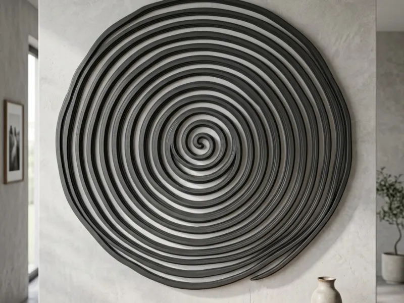 Decoración pared espiral