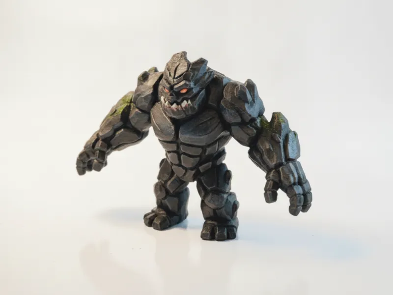 Фигурка лавового монстра, фэнтези, мифология, 3D-печать