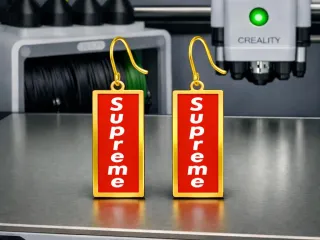 Pendientes Supreme 2 (Vertical) (Dorado) B