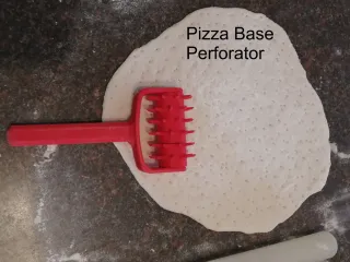 Pizza base perforator