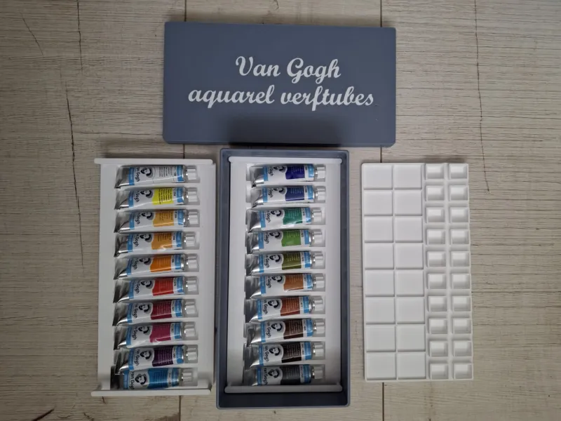 Doosje Van Gogh aquarel verftubes